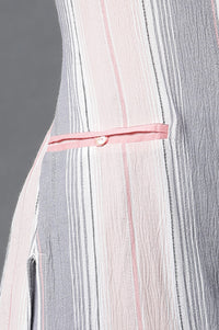 Multi-coloured Dobby Kurta and Pants Set