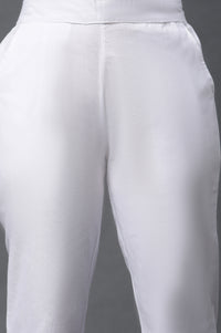 Black Denim Embroidered Kurta and Trousers Set