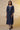 Blue Lurex Straight Kurta and Pants Set