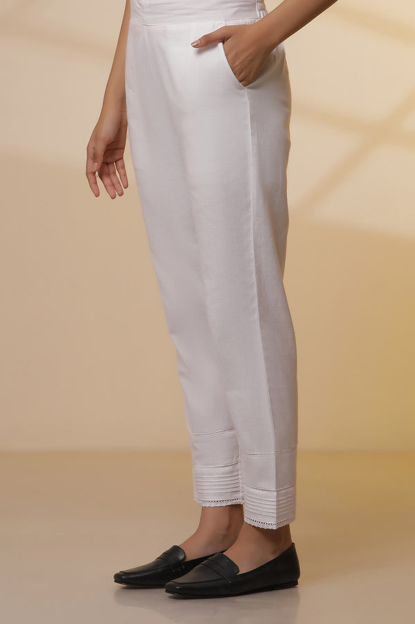 Blue Lurex Straight Kurta and Pants Set