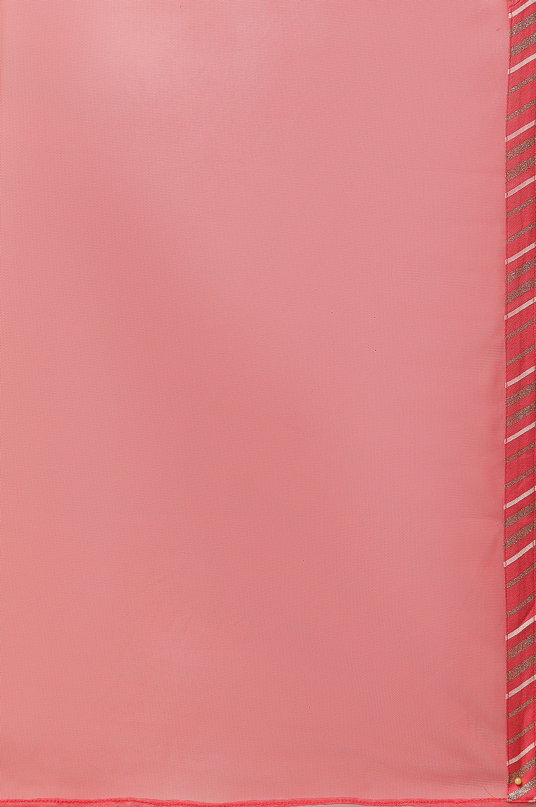 Red Asymmetrical Kurta, Trousers and Dupatta Set