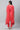 Red Asymmetrical Kurta, Trousers and Dupatta Set