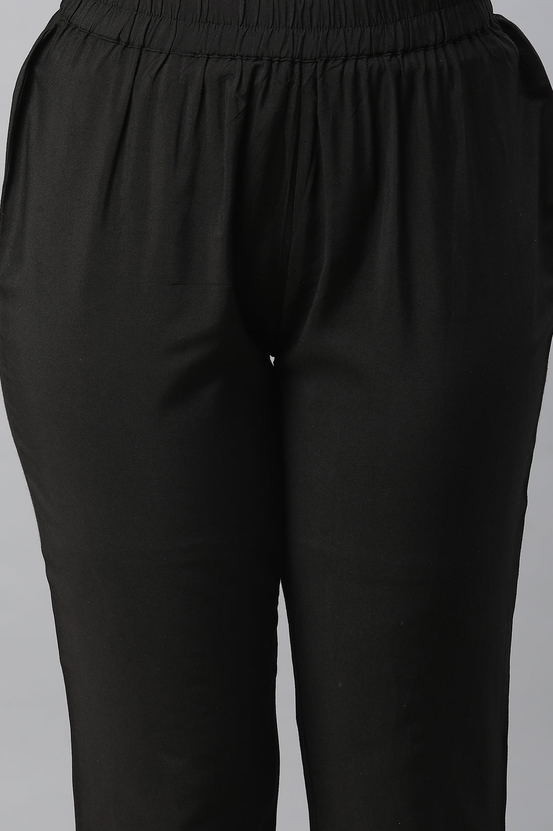 Black Zari Embellished Kurta Pants Dupatta Set