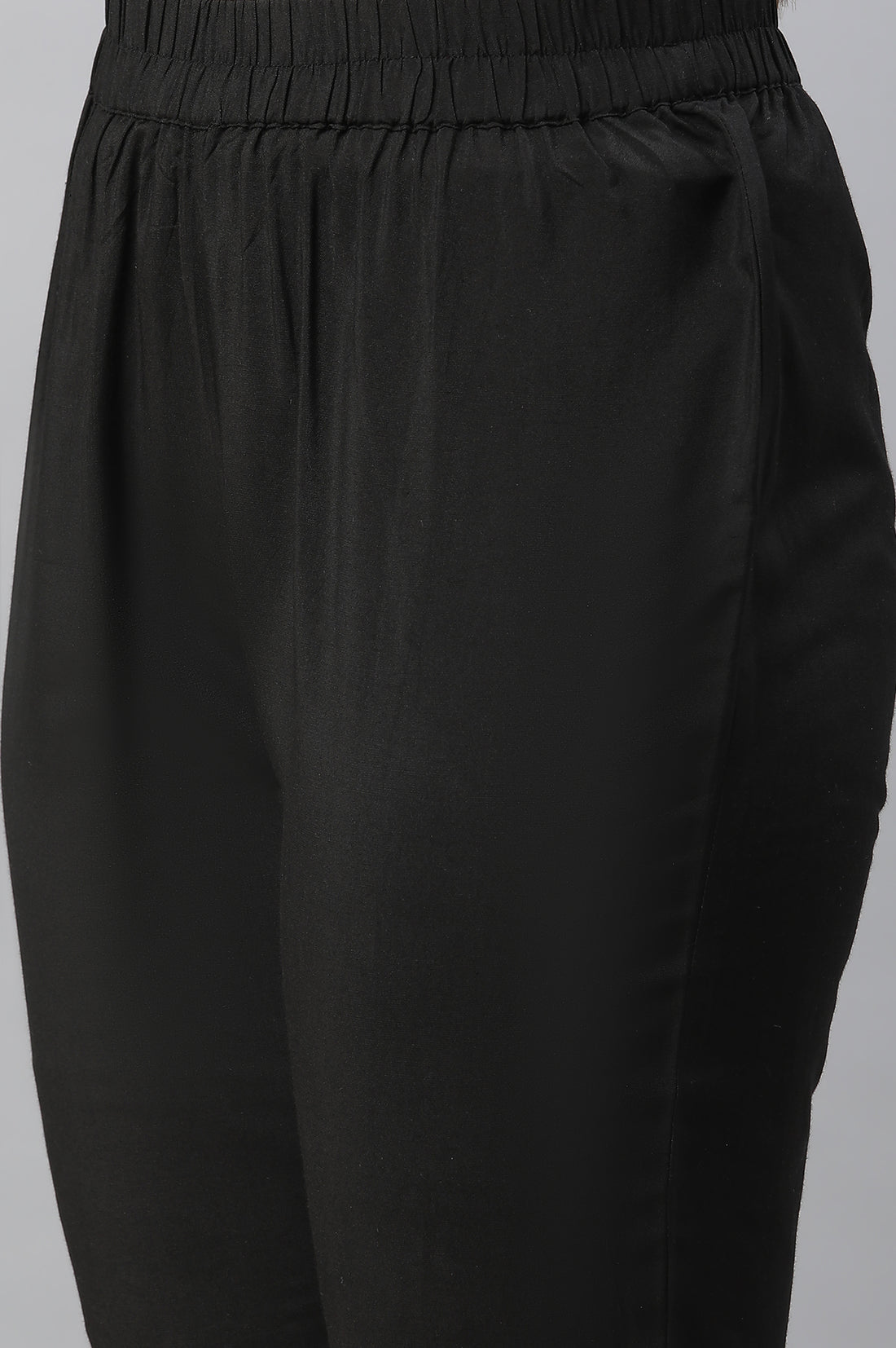 Black Zari Embellished Kurta Pants Dupatta Set