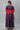 Purple Embellished Long Kurta, Tights and Pink Dupatta Set
