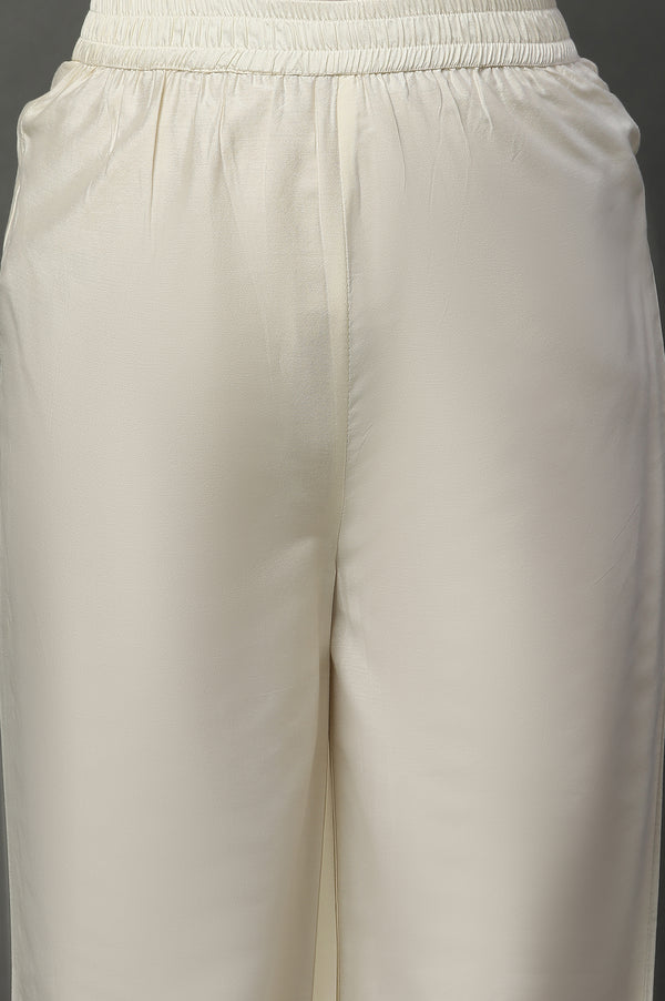 Yellow Foil Printed Embroidered Straight Kurta Pants and Dupatta Set