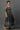 Black Sheer Embellished Gilet and Dress Set