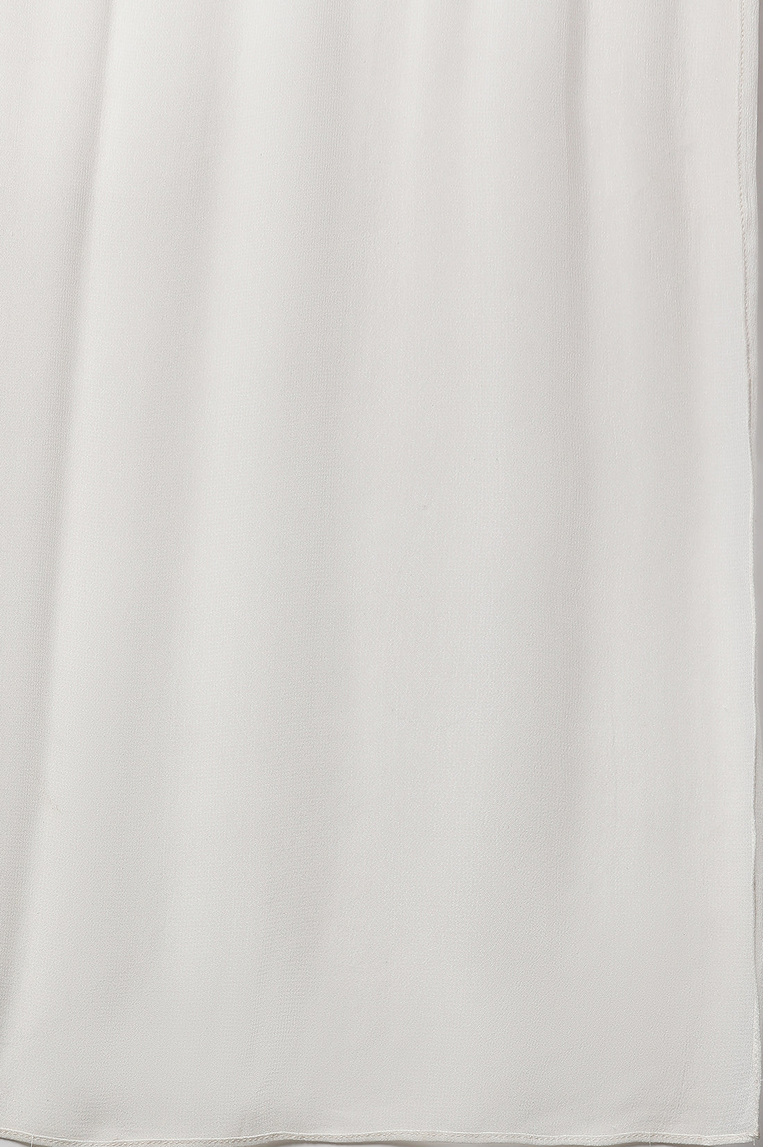 White Printed High-Slit Kurta, Semi-Flared Palazzo and Dupatta Set