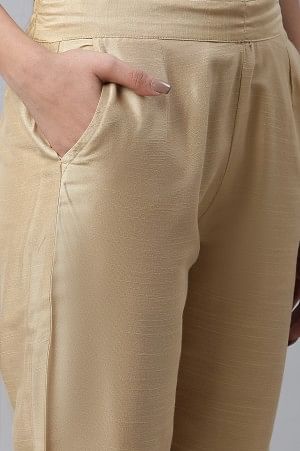 Gold Solid Trousers