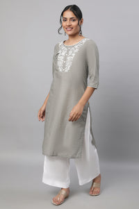 White Straight Liva Women Palazzos