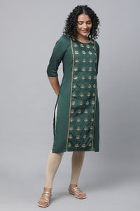 Almond Gold Printed Tights