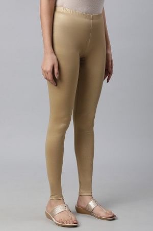 Gold Printed Tights