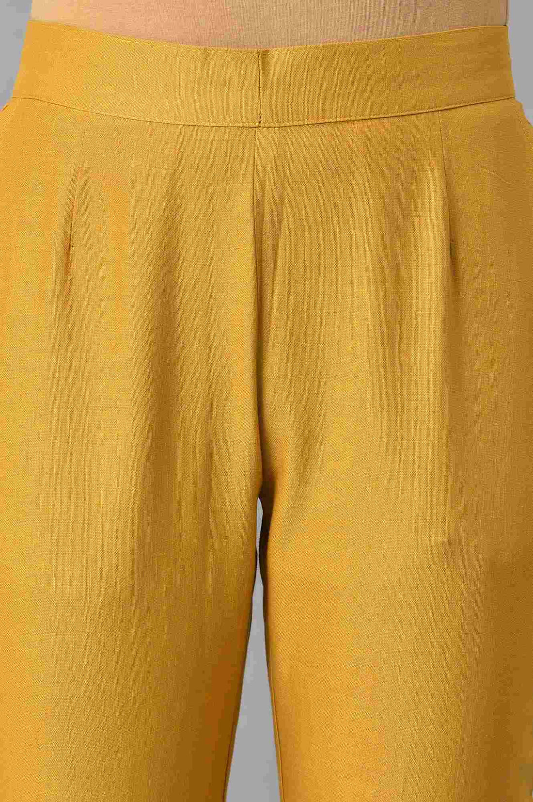 Green Basic Cotton Trousers