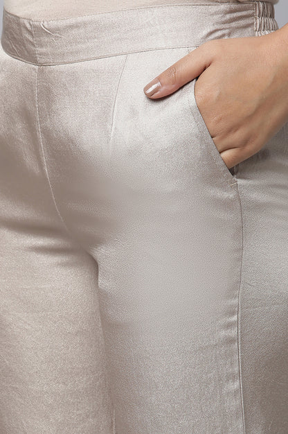 Safari Gold Pants in Korean Satin