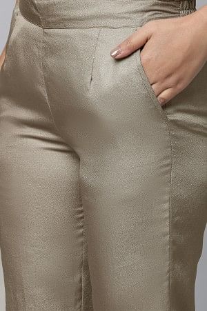 Green Pants in Korean Satin