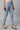 Light Blue Solid Yoga Tights