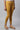 Yellow Cotton Lycra Cropped Tights