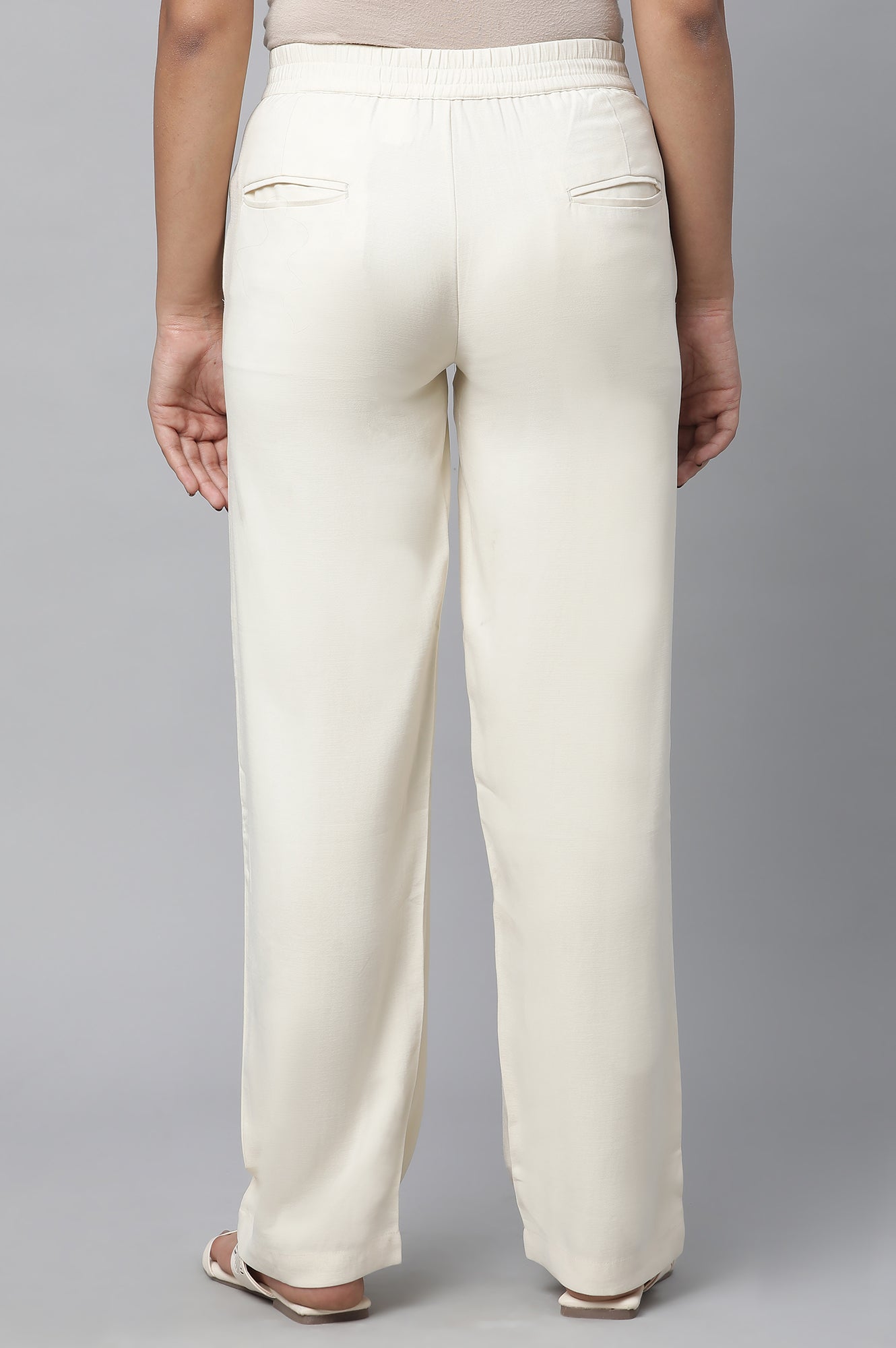 Natural Parallel Fit Trouser Pants