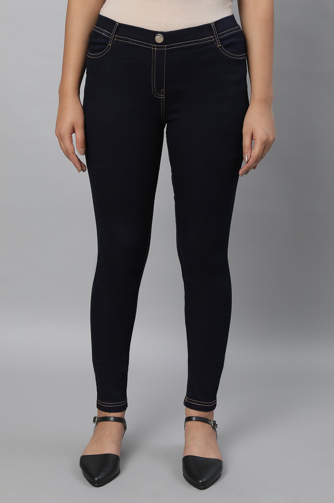 Indigo Blue Denim Jeggings