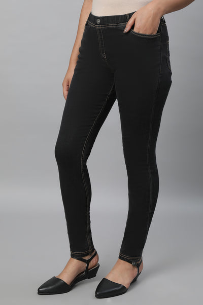 Grey Denim Jeggings