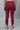 Purple Drawstring Solid Tights