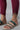 Purple Drawstring Solid Tights