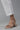White Narrow Trousers with Buttons on Hemline