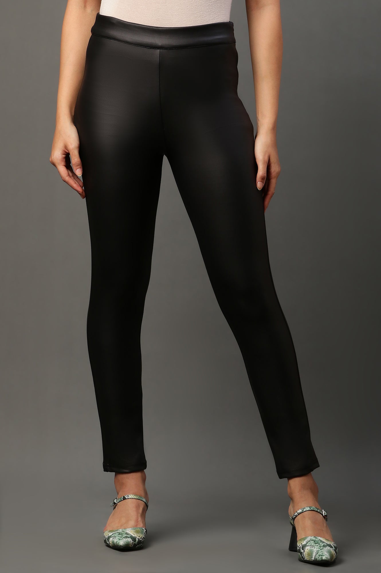 Black Sleek Leather Pants