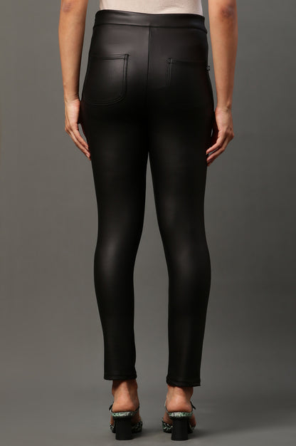 Black Sleek Leather Pants