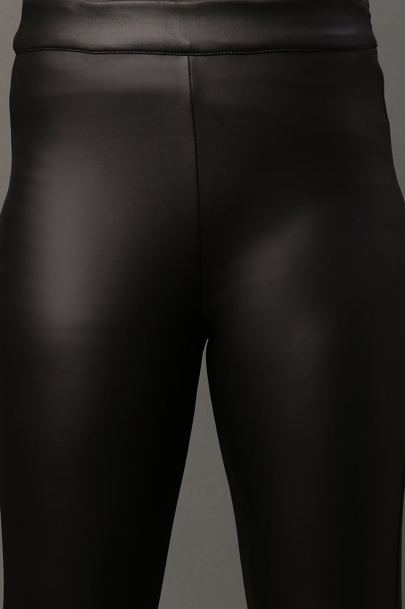 Black Sleek Leather Pants