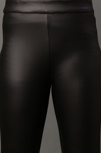 Black Sleek Leather Pants