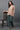 Bottle Green Velvet Straight Pants