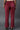 Maroon Velvet Straight Pants