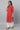Red Cotton Flax Casual kurta