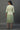 Green Colour Blocked Zari Dobby Kurta