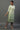 Green Colour Blocked Zari Dobby Kurta