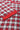 Red Checker Dobby Plus Size kurta With Belt