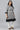 Black Checker Dobby Plus Size kurta With Belt