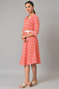 Pink A Line Women kurta