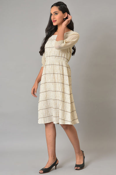 Natural A-Line Printed Summer Dress