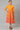 Orange Ombre Shirt Collar Summer Plus Size Dress