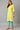Yellow Cotton Dobby V-Neck kurta
