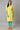 Yellow Cotton Dobby V-Neck kurta