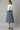 Blue A-Line Printed Summer Dress
