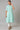 Green A-Line Shirt Collar Kurta