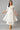 White Flared Jacquard Dress