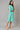 Green Cotton Floral Printed Summer Dress