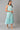 Blue Flared Floral Printed Sleeveless Dress