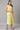 Yellow Flared Floral Printed Sleeveless Dress