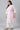 Purple Stripe Printed Straight Plus Size kurta